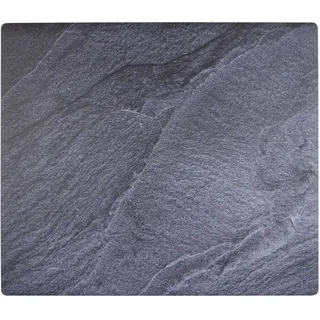 WENKO Abdeckmatte Mod. Schieferoptik Schutzmatte Küche hitzebeständige rutschfeste Vinylmatte dekorative Unterlage 60x52 cm PVC Mehrfarbig Kunststoff