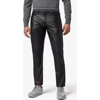 Herren Lederhose Lederjeans RICANO No. 3 TR Jeans – Schwarz / 36