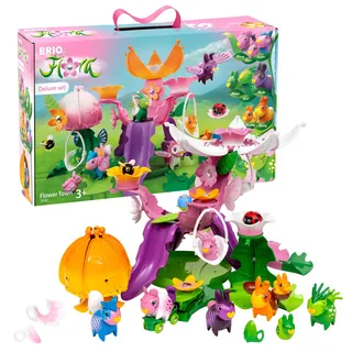 Ravensburger BRIO Flora - 36242 Blumenstadt Deluxe Set | Spielset für fantasievollen Spielspaß für Mädchen und Jungen ab 3 Jahren - wunderschönes Geschenk - kompatibel mit Eisenbahn