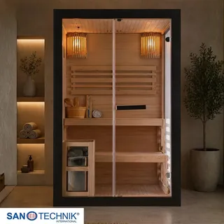 SANOTECHNIK Sauna Panorama black