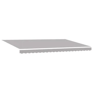 vidaXL Ausziehbare Markise Hellgrau 500 x 300 cm Stoff und Aluminium - Hellgrau