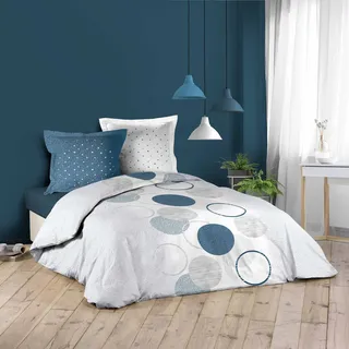 Douceur d'Intérieur, Bettwäsche, 3-teilig (240 x 220 cm), Milchstraße, 100% Baumwolle