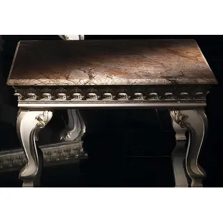 Luxus Couchtisch Beistelltisch Holz Möbel Klassische Tische Barock Rokoko Tisch - Braun