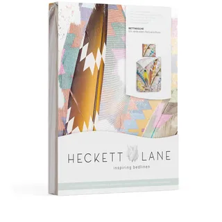 Heckett Lane Ricardo Duvet Cover, 100% Cotton Satin, Multi, 135 x 200 cm, 1.0 Pieces