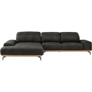 Musterring Wohnlandschaft »MR 2490« Fuß Schwarz, Sitzhöhe 46cm, wahlweise mit Funktionen, Maße 342x207 cm, schwarz