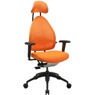 TOPSTAR Bürostuhl Open Art 2010 inkl. höhenverstellbaren Armlehnen und Kopfstütze orange