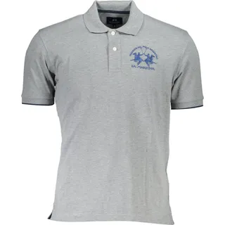 LA MARTINA Polo Herren Textil Grau SF18439 - Größe: L - Grau
