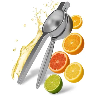 Prime Selection Premium Edelstahl 7cm Zitronenpresse – Robuste Handpresse Zitronen & Limetten – Rostfrei, Saftpresse, Gesundheit, Spülmaschinenfest, Ergonomisch – Ideal für Küche, Cocktails & Kochen