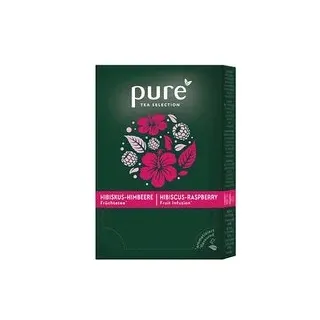 pure Hibiskus-Himbeere Früchtetee Tee 25 Portionen