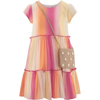 Sommerkleid HAPPY GIRLS "Mädchenkleid", Mädchen, Gr. 122, EURO-Größen, bunt (multicolour), Stoff, 100% Viskose, normal, Kleider Sommerkleid