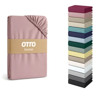 OTTO home Spannbettlaken Jersey 70 x 140 cm altrosa