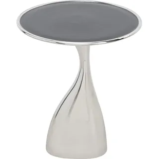 Kare Design Beistelltisch Spacey, Silber, rund, Durchmesser 36 cm