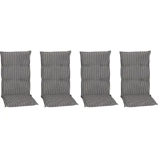 Beo Sitzauflage Hochlehner Tupelo 4er Set Schwarz-Weiß