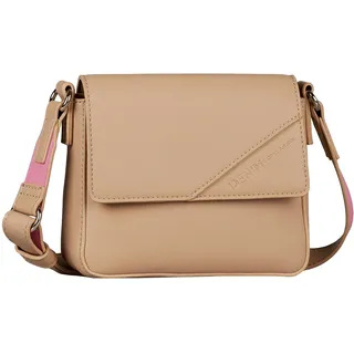 Tom Tailor Denim Periya Damen Überschlagtasche Umhängetasche Mini Beige
