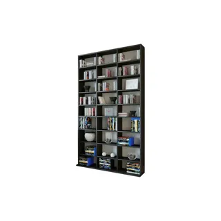 VCM Megosa Maxi Bücherregal 102 x 23 x 181 cm Schwarz