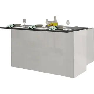 kochstation Unterschrank Kücheninsel KS-Sole 155 x 90 x 90 cm Weiß