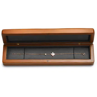 Oirlv Vintage Nussbaumholz Lange Kette Box Halskettebox Schmuckkästchen für Geburtstag,Verlobungs,Jahrestag,Valentinstag Geschenkbox(Dunkelgrau)