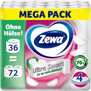 Zewa Ultra Smart Toilettenpapier 36 Rollen á 280 Blatt