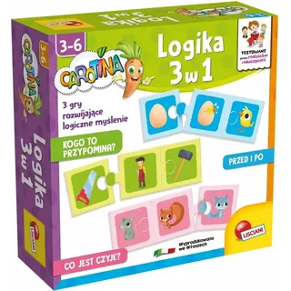 Carotina Logic 3in1 3 Spiele zur Entwicklung des logischen Denkens 87488 LISCIANI