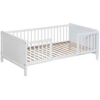 My Baby Lou Bodenbett , Weiß , Holz , Birke, Buche , massiv, Sperrholz,Hartholz , Uni , Höhe ca. 10 cm , 76x50x145 cm , Europäischer Sicherheitsstandard , nicht verstellbar,bodentiefer Einstieg , Babymöbel & Kindermöbel, Kinderzimmer & Jugendzimmer, Kinderbetten, Kinderbetten & Jugendbetten