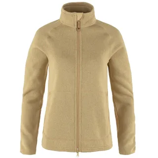 Fjallraven 83520-196 Övik Fleece Zip Sweater W Sweatshirt Damen Dune Beige Größe XS
