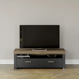 Set One by Musterring TV-Lowboard York Dekor Graphit / Eiche