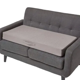 Homescapes Sofa-Auflage grau 100/50/10 cm – Sitzkissen orthopädisch , Textil , Füllung: Kaltschaum , Rechteckig , 50x10x100 cm , Oeko-Tex® , Heimtextilien, Wohntextilien, Sitzkissen