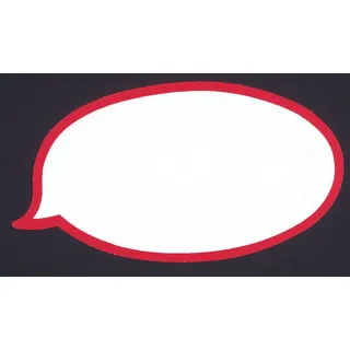 kompatible Ware Moderationskarten 20,0 x 11,0 cm weiß, rot