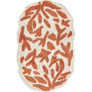 Beliani DERIK Beige/Orange 90 x 60 cm