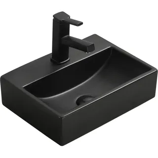 Mexen Mini Aufsatzwaschbecken 40 x 30 cm, schwarz matt - 21094085 - Schwarz
