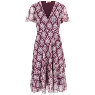 Cartoon Volantkleid Mini lila 42