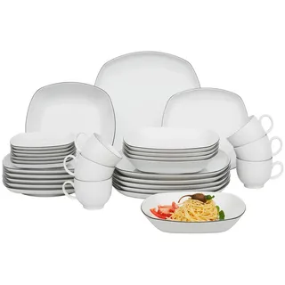 SELTMANN WEIDEN Lido Kombiservice 30-tlg. eckig weiß unifarben