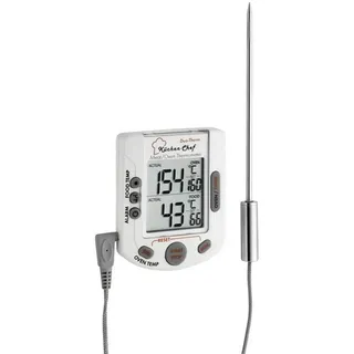 TFA Digitales Grill-Braten-/Ofenthermometer Küchen-Chef Duo-Therm 14.1503