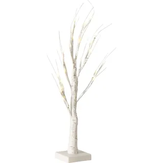 Boltze Home LED Dekobaum weiß multicolor 53cm Weihnachtsbeleuchtung