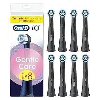 iO Sanfte Reinigung Aufsteckbürste schwarz 8 St.