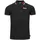 Kurzarm-poloshirt Black Dark Red White 3XL