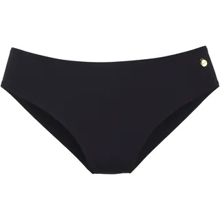Bikini-Hose LASCANA "Salsa", Damen, Gr. 46, N-Gr, schwarz, Microfaser, Recycling-Polyamid, unifarben, Badehosen Bikini-Hose, mit normalem Schnitt, Topseller
