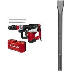 Einhell Abbruchhammer TE-DH 32 (1.500 Watt, 32 J Einzelschlagstärke, schwingungsgedämpfter Hauptgriff + Softgrip, inkl. Spitz-/Flachmeißel + E-Box, SDS max Flachmeißel 600 mm)