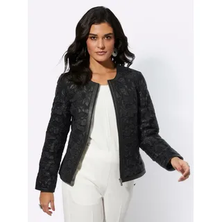 MAINPOL Lederblazer »Lammnappaleder-Mesh-Blazer«, schwarz