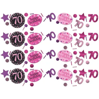Amscan 9900876 - 6 Latexballons Pink Celebration 30 Jahre 27,5 cm / 11", Luftballon