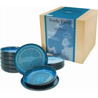 CreaTable Nordic Fjord Tafelservice 12-tlg. blau