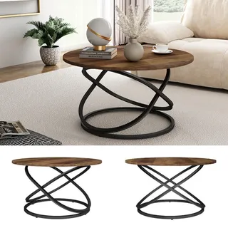 Vicco Couchtisch Calgary Holz Marmor-Optik 80 x 46 cm Wohnzimmertisch