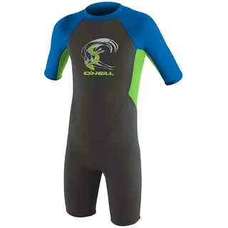O ́neill Wetsuits Reactor Spring 2 Mm Junior Shorty Mit Reißverschluss Hinten - Graphiteite / Dayglo / Ocean - 6 Jahre