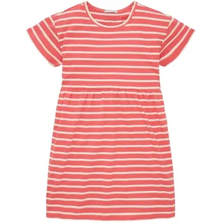 Tom Tailor Striped Jersey Kleid - Pink Off White Orange Stripe - 104-110 cm