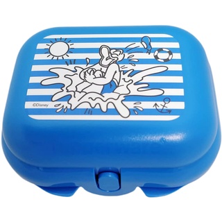 Tupperware Twin to Go Größe 1 Donald Duck Blau Dose für Brot Jause Snacks Snackbox Lunchbox