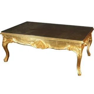 Casa Padrino Barock Couchtisch Gold 120 x 80 cm - Wohnzimmer Salon Tisch Möbel - Gold