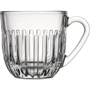 La Rochére Ouessant Transparent Espresso Tumbler Cup Glass Set 6pcs