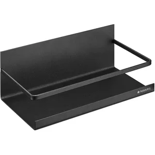 Navaris Kühlschrank Regal magnetisch - Hängeregal Gewürzregal Organizer - Küchenregal aus Metall - Ablage ohne Bohren in Schwarz