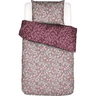 Essenza Satin-Bettwäsche-Garnitur Aleste Farbe Mauve Größe 200x200+2-80x80