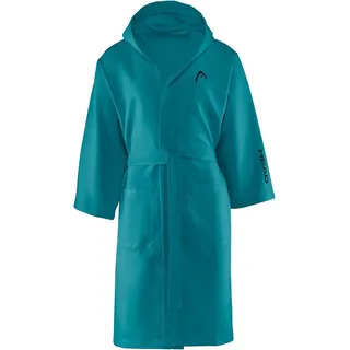 HEAD Active - Bademantel Damen Flauschig und Bademantel Herren Mikrofaser, Kapuze und Taschen Leicht Schnell Trocknend, Morgenmantel Damen/Herren Bademäntel für Damen und Herren Platzsparend Saugfähig